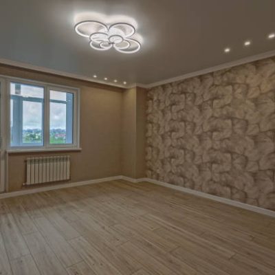 living room interior. beautifully furnished living room. cozy house. harmonious interior design. lights. shine and luxury apartment. no furniture